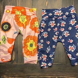 Baby girl floral stretchy leggings